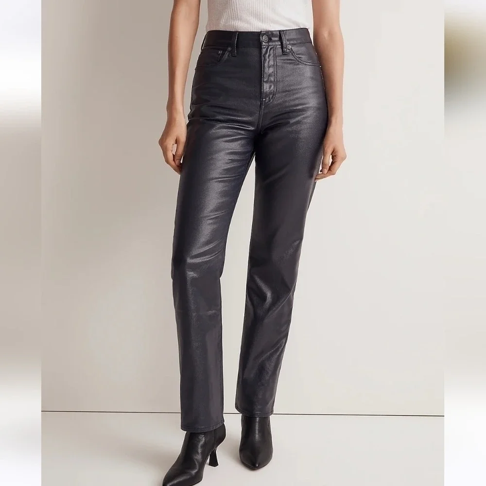 Madewell The '90s Straight Jean in‎ Midnight Blue Foil size 26 NWT NN461